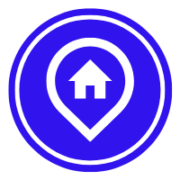 home with location icon